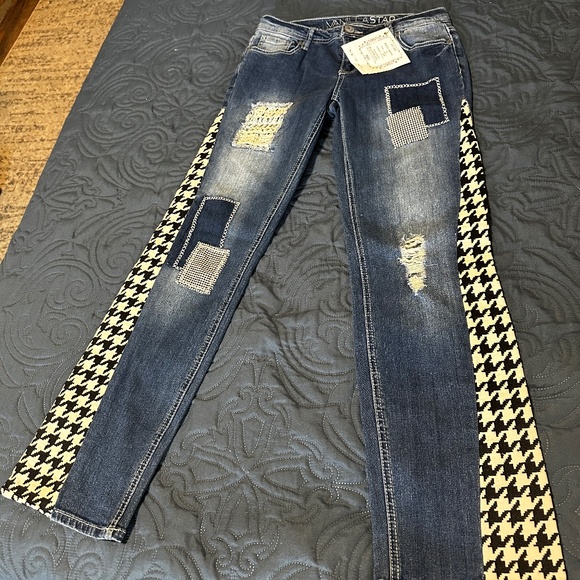 Leopard Boho Jeans - Picture 1 of 5